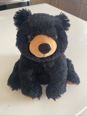 Plush Black Bear Stuffed Animal - Soft Cuddly Toy